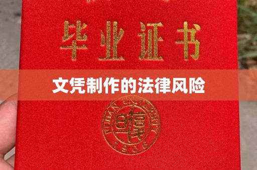 新北文凭制作的法律风险