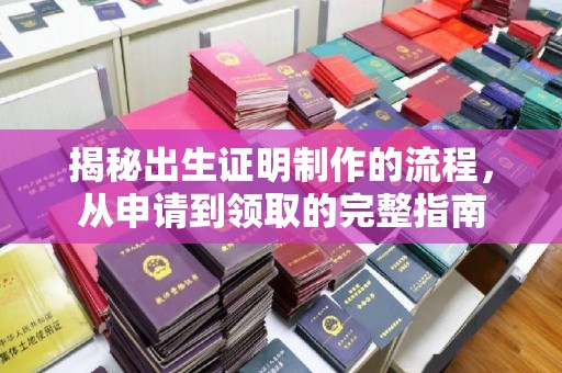 新北揭秘出生证明制作的流程，从申请到领取的完整指南