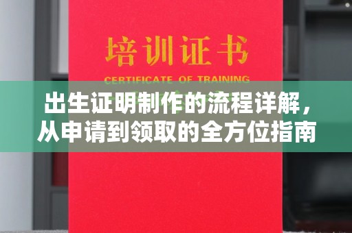 新北出生证明制作的流程详解，从申请到领取的全方位指南