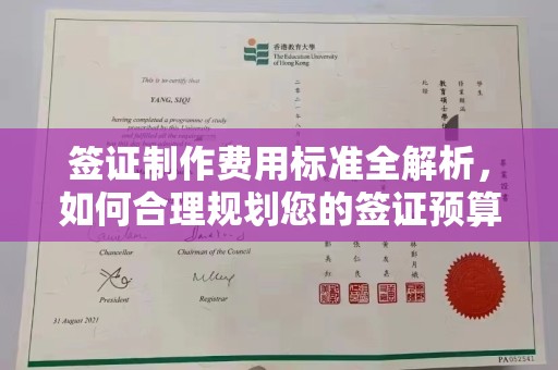 新北签证制作费用标准全解析，如何合理规划您的签证预算？